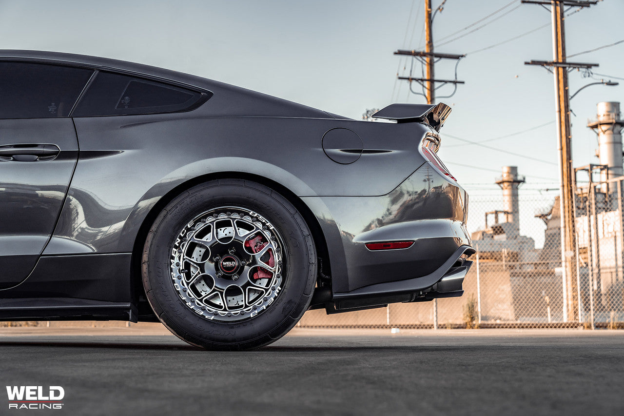 WELD Solana Beadlock Drag Gloss Black Wheel with Milled Spokes 17x10 | 5x114.3 BC (5x4.5) | +48 Offset | 7.38 Backspacing - S91070067P48