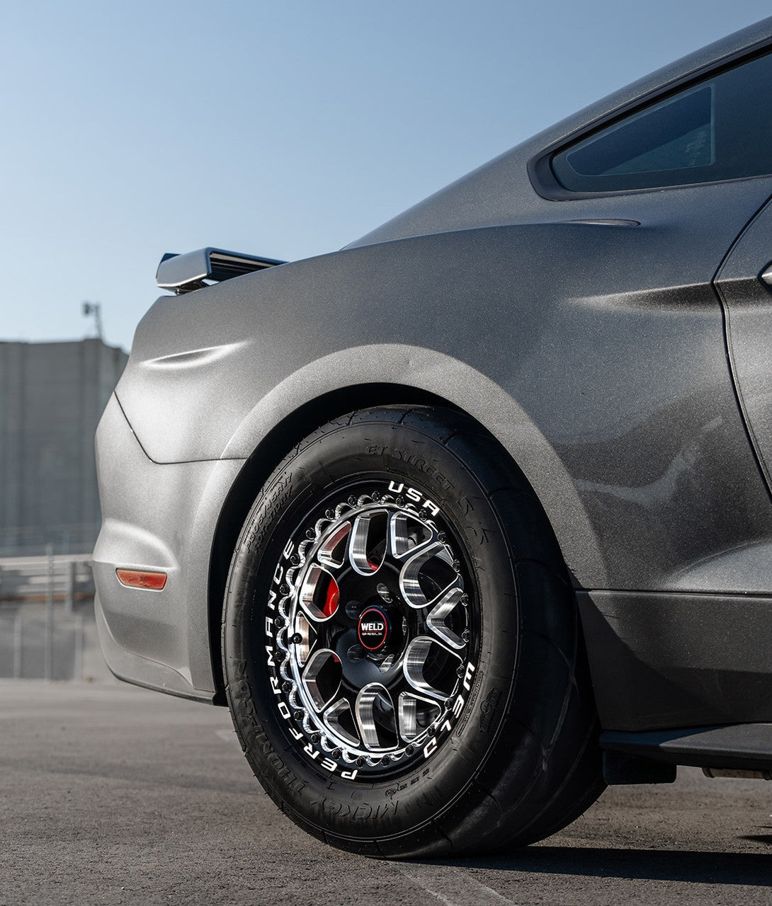 WELD Solana Beadlock Drag Gloss Black Wheel with Milled Spokes 17x10 | 5x114.3 BC (5x4.5) | +48 Offset | 7.38 Backspacing - S91070067P48