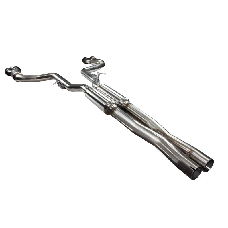 Kooks 3" SS Connection-Back Exhaust w/Black Tips. 2015-2020 Challenger Hellcat 6.2L.