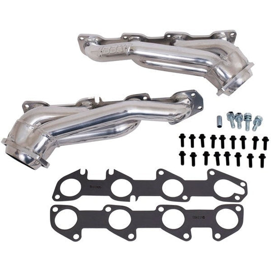 BBK40120 Dodge Charger 300C 5.7 Hemi 1-3/4 Shorty Exhaust Headers Polished Silver Ceramic 05-08