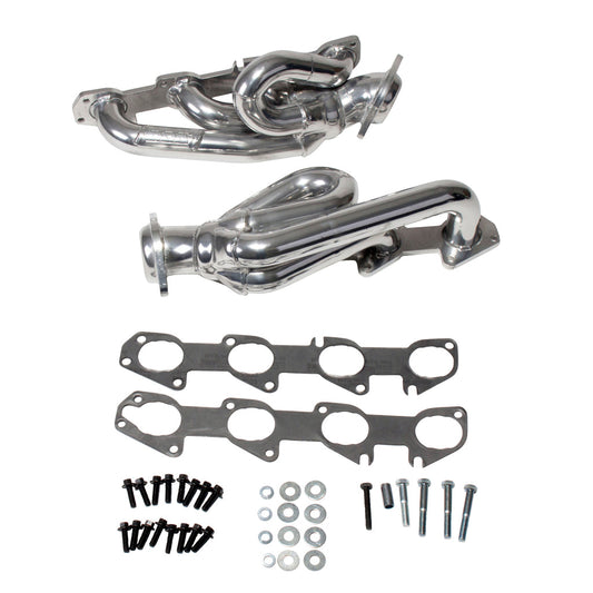 BBK40140 Dodge Ram 1500 Truck 5.7 Hemi 1-3/4 Shorty Exhaust Headers Polished Silver Ceramic 09-18