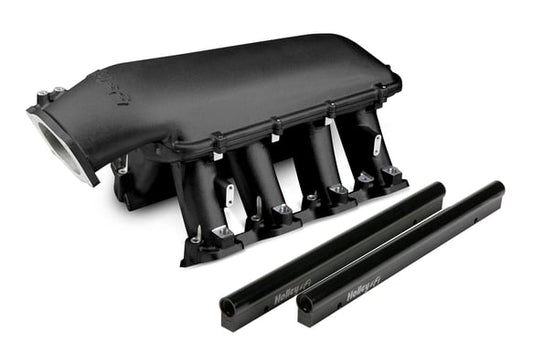 Holley EFI 300-122BK Holley LS Hi-Ram EFI Manifold - Black GM LS1/LS2/LS6 92MM Throttle Body Flange