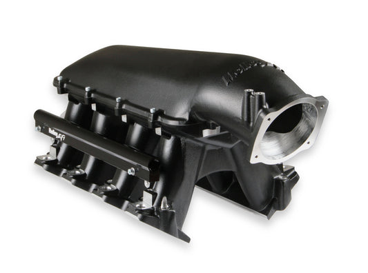 Holley EFI 300-123BK Holley LS Hi-Ram EFI Manifold - Black GM LS1/LS2/LS6 105 Throttle Body Flange