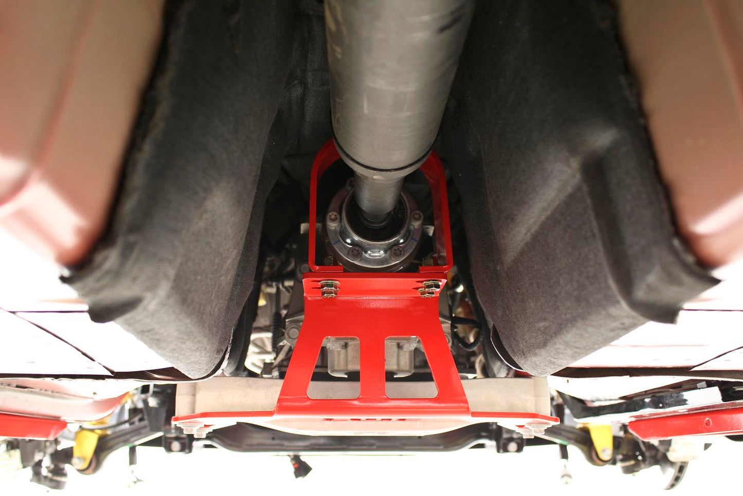 BMR DSL110R Driveshaft Safety Loop in Red for 15-23 Challenger & Charger