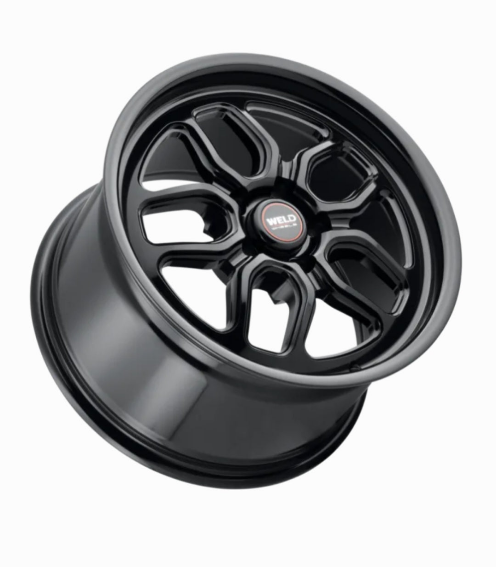 WELD Racing S15870071P30 Laguna Drag 17x10 6.68" Backspace Gloss Black Rear Wheel for 05-23 Challenger, Charger, Magnum & 300C SRT8, SRT & Hellcat