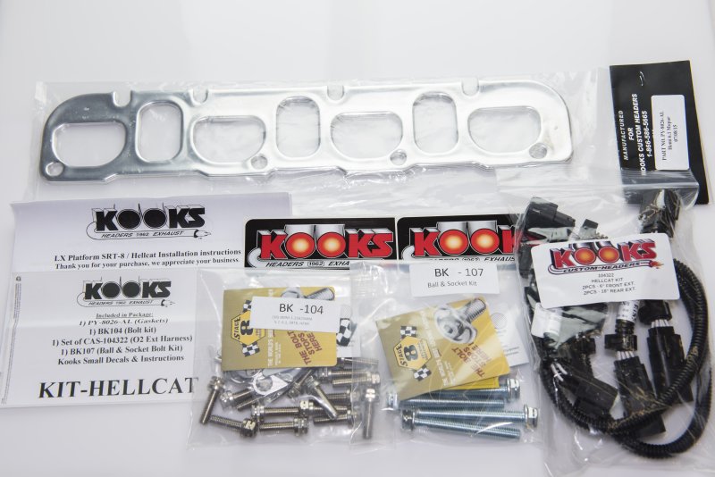Kooks 2" Stainless Headers. 2015-2023 Charger/Challenger Hellcat 6.2L.