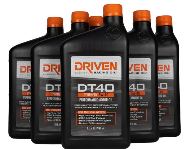 DT40 5W-40 Synthetic Street Performance Oil 12 PACK