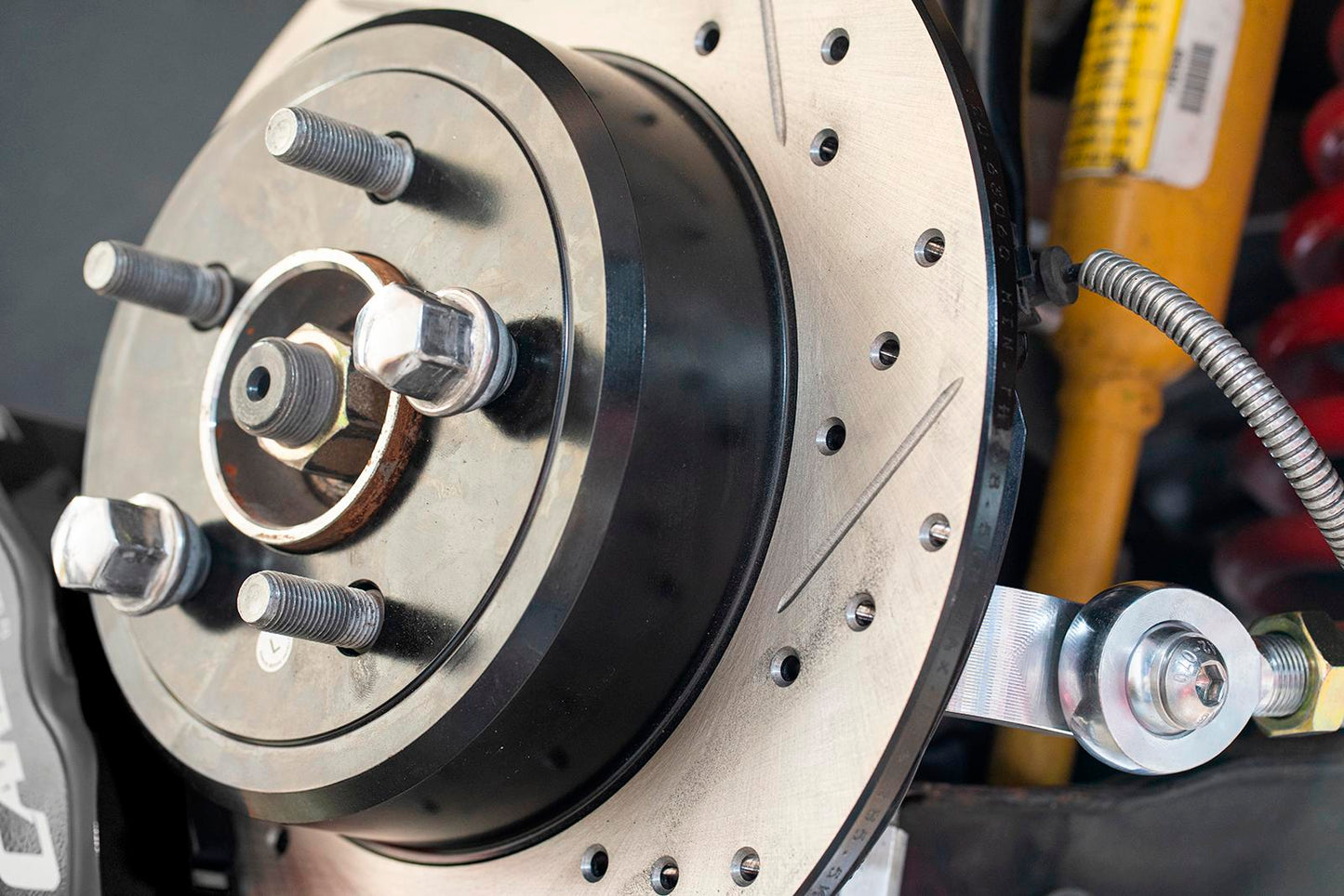 DBK111 - Brake Kit For 15" Conversion, Red Calipers, Non-Redeye 2006-2023 Charger/Challenger
