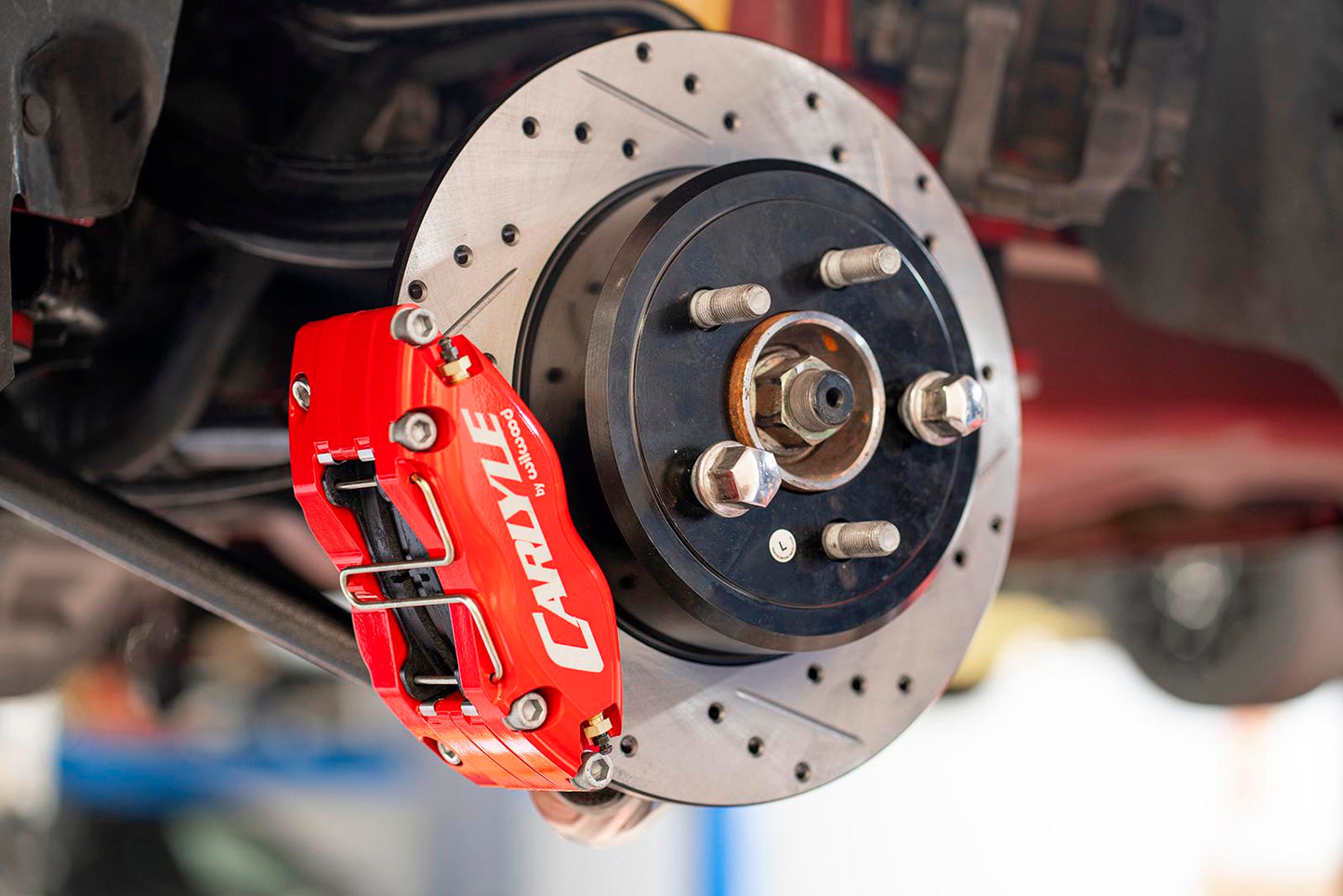 DBK111 - Brake Kit For 15" Conversion, Red Calipers, Non-Redeye 2006-2023 Charger/Challenger