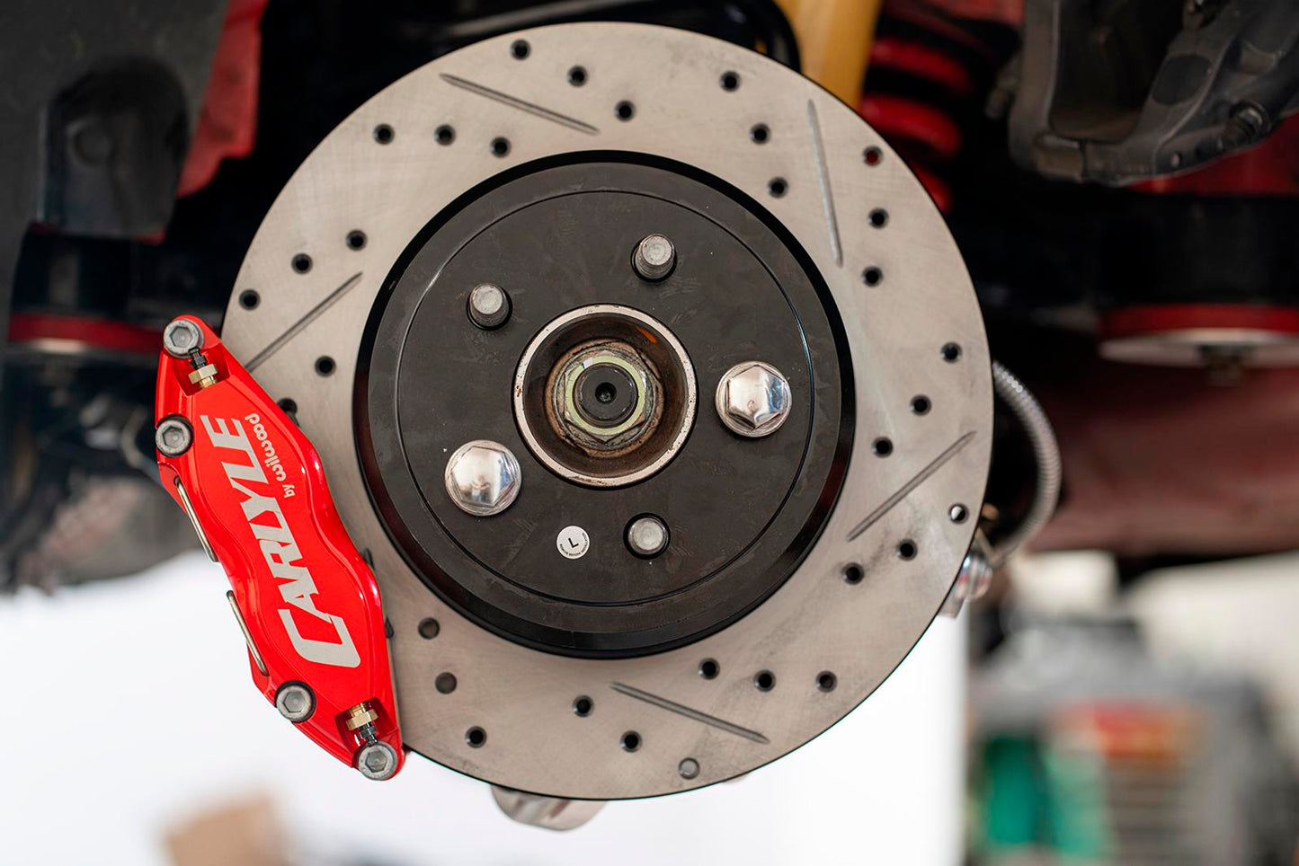 DBK111 - Brake Kit For 15" Conversion, Red Calipers, Non-Redeye 2006-2023 Charger/Challenger