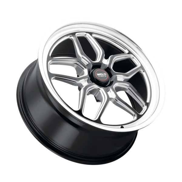 WELD Laguna Street Gloss Black Wheel with Milled Spokes 20x9 | 5x115 BC | +20 Offset | 5.8 Backspacing - S10709090P20 2009-Current Charger/Challenger