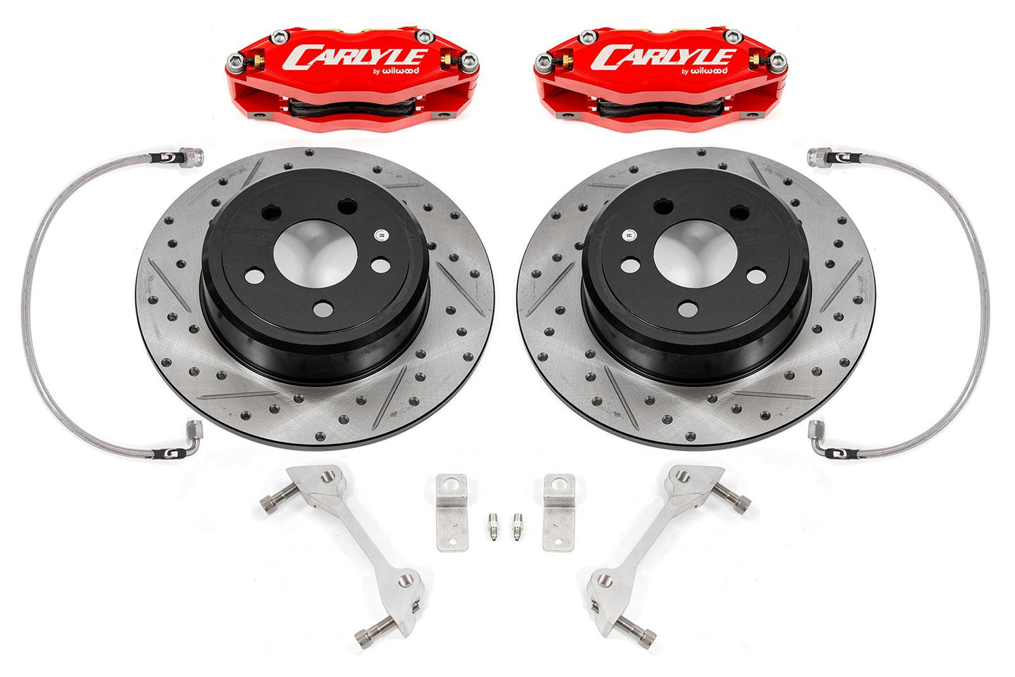 DBK111 - Brake Kit For 15" Conversion, Red Calipers, Non-Redeye 2006-2023 Charger/Challenger