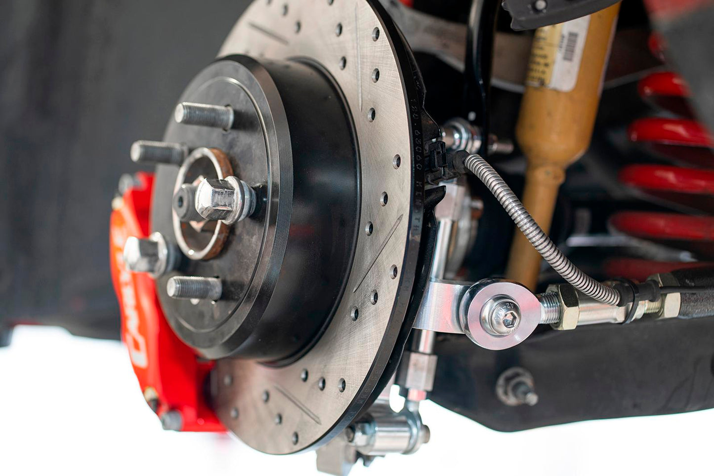 DBK111 - Brake Kit For 15" Conversion, Red Calipers, Non-Redeye 2006-2023 Charger/Challenger