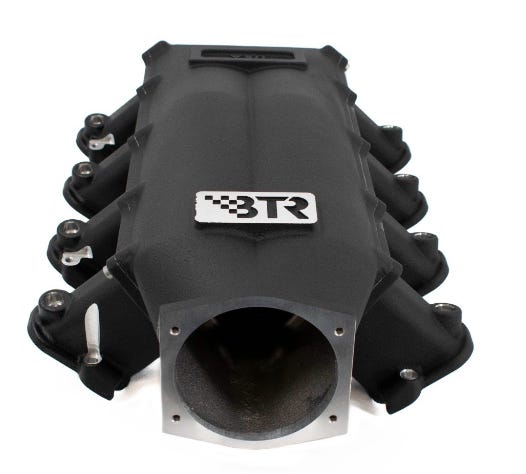 BTR TRINITY SERIES INTAKE MANIFOLD FOR LS3 ENGINES - BLACK - VERSION 2 INTAKE RUNNERS - TRA-3-BLK-P105-V2