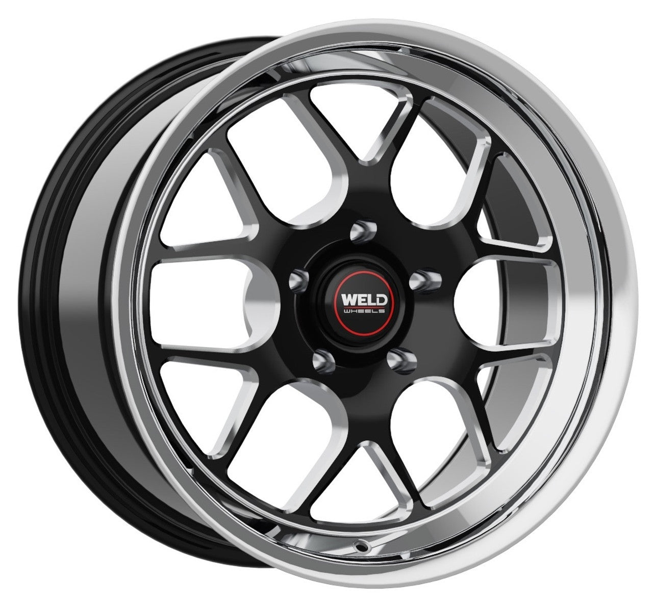 WELD Solana Drag Gloss Black Wheel with Milled Spokes 18x5 | 5x114.3 BC (5x4.5) | -23 Offset | 2.09 Backspacing - S1608C067N23