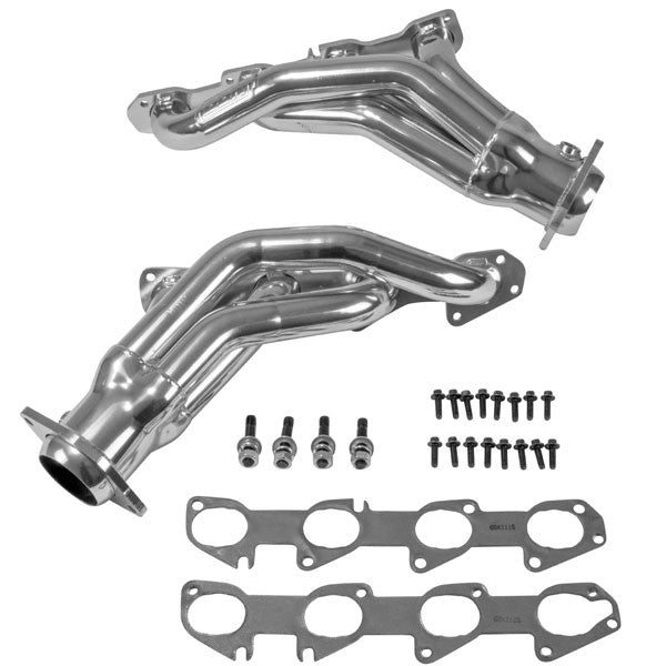 BBK40190 Dodge Challenger Charger 300C 6.4 6.2 Hemi 1-7/8 Shorty Exhaust Headers Polished Silver Ceramic 11-23
