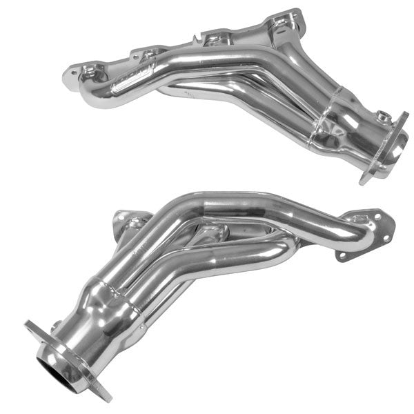 BBK40190 Dodge Challenger Charger 300C 6.4 6.2 Hemi 1-7/8 Shorty Exhaust Headers Polished Silver Ceramic 11-23