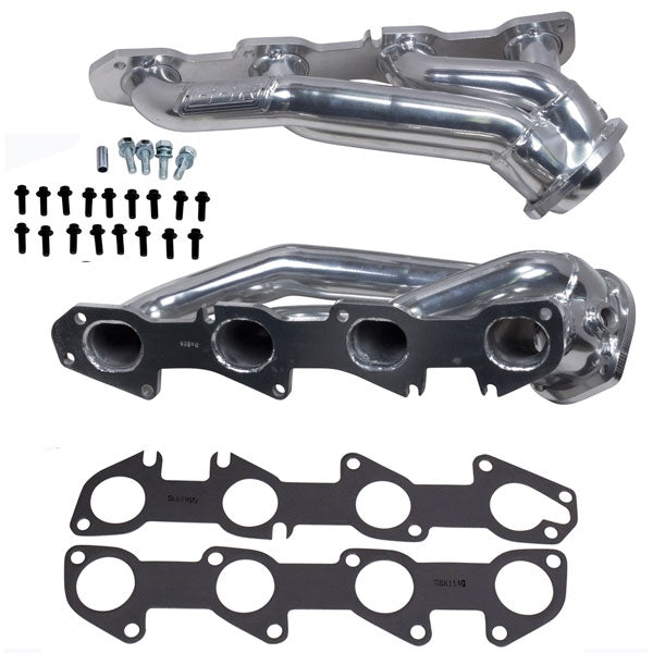 BBK40280 Dodge Challenger Charger 5.7 Hemi 1-3/4 Shorty Exhaust Headers Polished Silver Ceramic 09-23