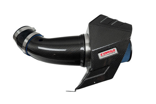 Corsa 19-21 Dodge Challenger SRT/Hellcat/Redeye/Demon Carbon Fiber Air Intake w/ MaxFlow 5 Oil Filt. - 44004