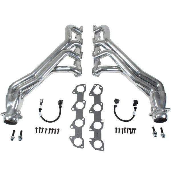 BBK16470 Dodge Challenger Charger 5.7 Hemi 1-3/4 Long Tube Exhaust Headers Polished Silver Ceramic 05-08