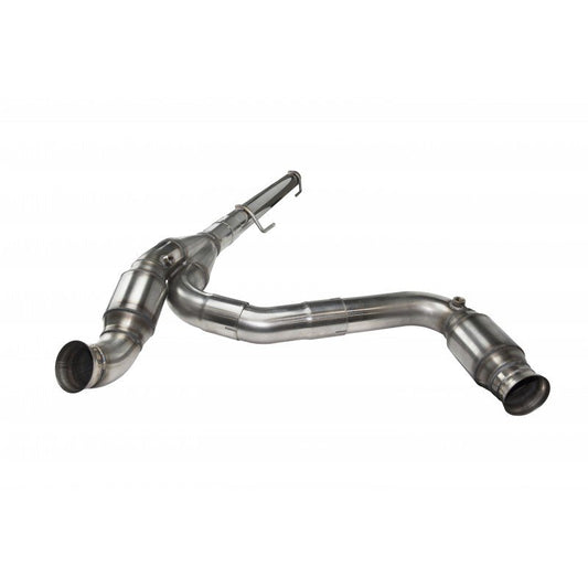 3" SS GREEN CATTED Y-PIPE. 2009-2018 DODGE/RAM 1500 5.7L. CONNECTS TO OEM.