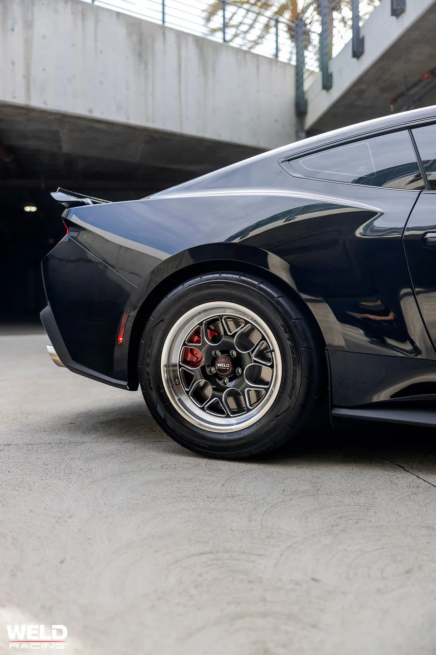 WELD Solana Drag Gloss Black Wheel with Milled Spokes 17x10 | 5x114.3 BC (5x4.5) | +48 Offset | 7.38 Backspacing - S16070067P48