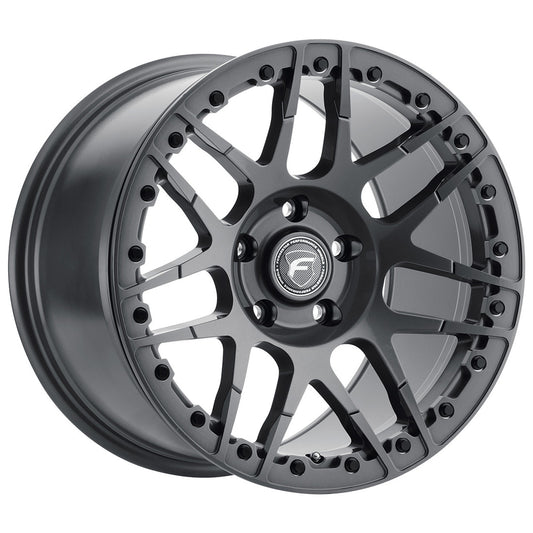 Forgestar Drag Pack Series F14 Beadlock 15x10 6.4" Backspace Gloss Anthracite Rear Wheel for 05-Current Challenger, Charger, Magnum & 300C R/T, SRT8, SRT & Hellcat with 15" Brake Conversion - F283B0071640