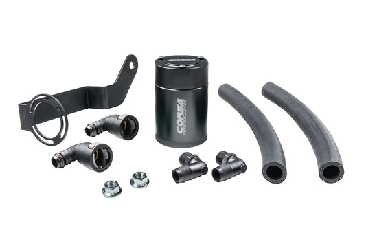 CORSA CC0006 Aluminum Oil Catch Can for 15-23 Challenger, Charger, Durango SRT Hellcat & Trackhawk