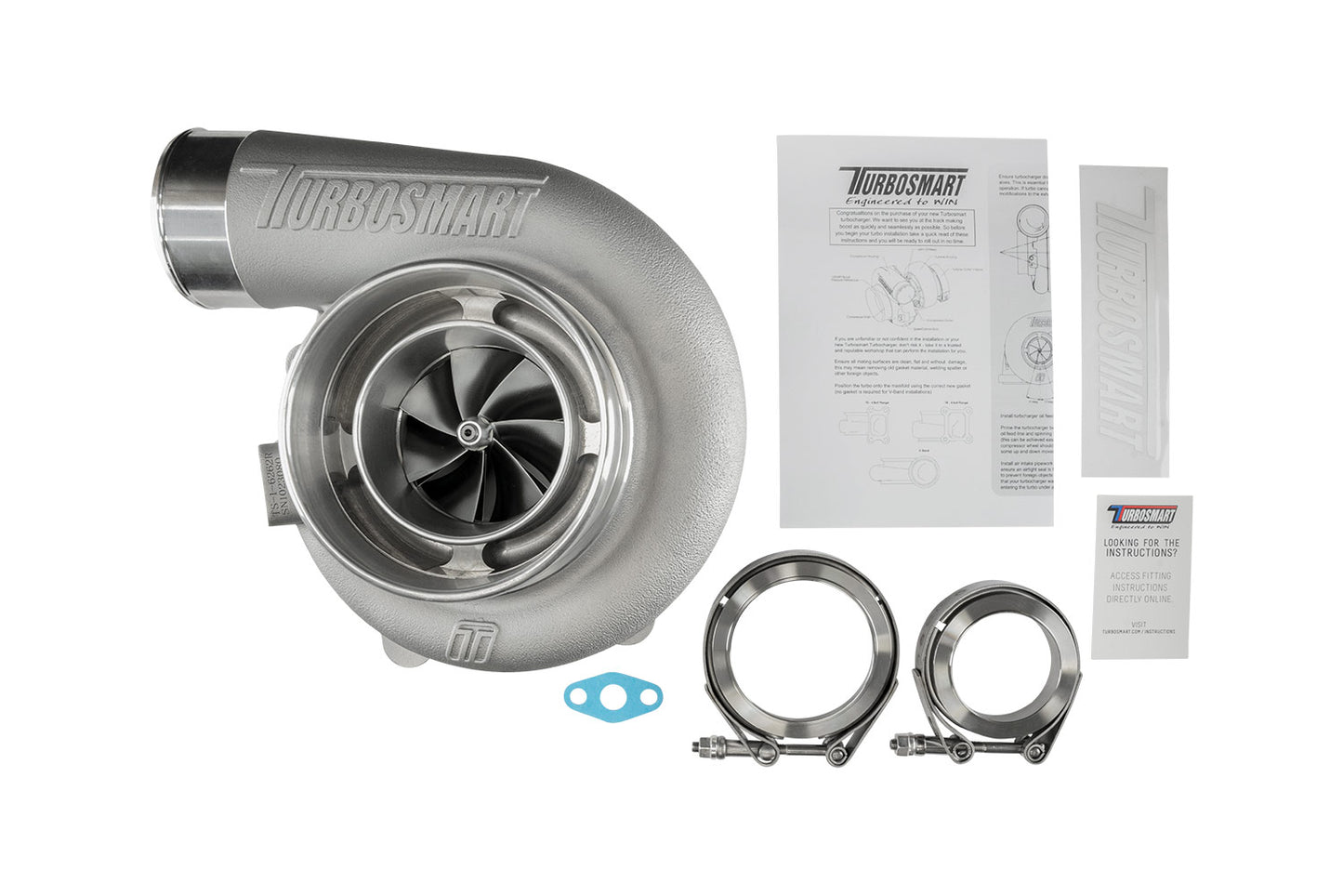 TS-1 Performance Turbocharger 6262 V-Band 0.82AR Externally Wastegated (Reversed RotationTBSTS-1-6262B-VR082E