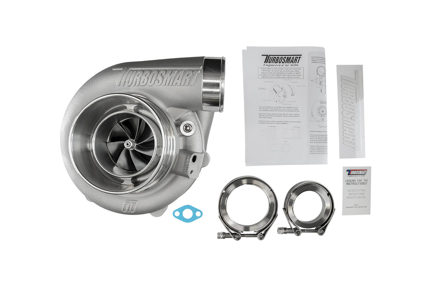 TS-1 Performance Turbocharger 6466 V-Band 0.82AR Externally Wastegated TS-1-6466B-VB082E