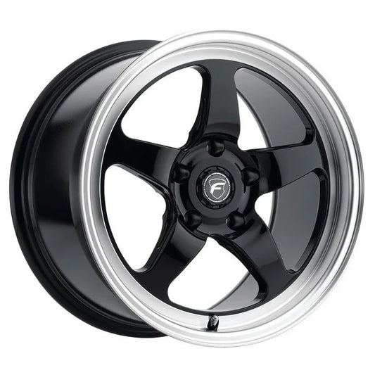 Forgestar 18x12 D5 Drag Wheel | 5x120.65| +50 ET | 8.5 BS | Gloss Black| 2006 - 2019 Corvette Z06 / Grandsport | F09182062P50