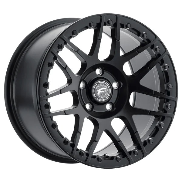Forgestar 17x11 F14 Beadlock Drag Wheel | 5x120.65 | +43 ET | BS 7.7 Satin Black | 2006 - 2013 Corvette C6 Z06 | F28271163P43