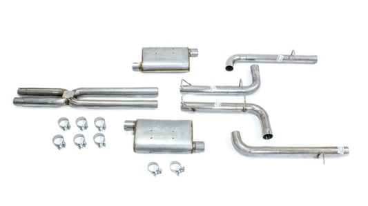 Pypes PYPSMC26S Pypes SMC26S Street Pro Cat-Back Exhaust X-Pipe System 2-1/2 in Diameter - 2-1/2 in Tips - Stainless