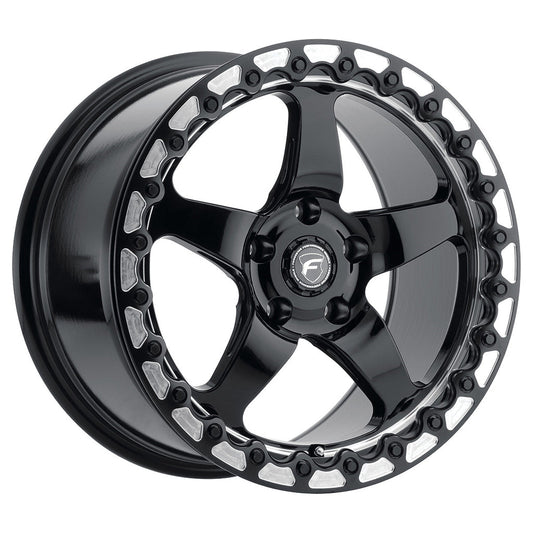 Forgestar D5 Beadlock Wheels (17x10 5x114.3 ET+50 78.1) Gloss Black Mach F001B0063P50