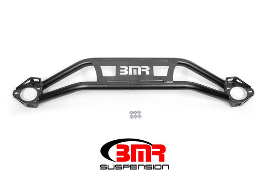 STB110 -BMR Strut Tower Brace, Front, Twin Tube Design 2008-Current Dodge Challengers & 2015-Current Dodge Chargers-Hammertone