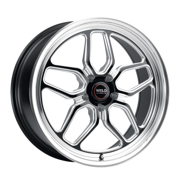 WELD Laguna Street Gloss Black Wheel with Milled Spokes 20x9 | 5x115 BC | +20 Offset | 5.8 Backspacing - S10709090P20 2009-Current Charger/Challenger