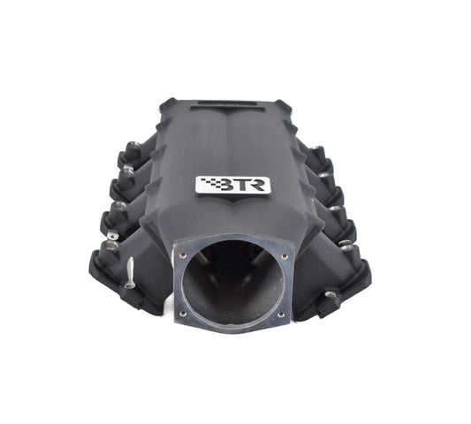 BTR TRINITY INTAKE MANIFOLD FOR CATHEDRAL PORT ENGINES - BLACK - TRA-1-BLK-P105
