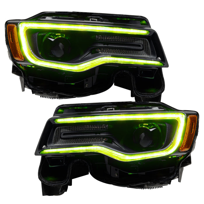 ORACLE Lighting 2014-2021 Jeep Grand Cherokee Dynamic ColorSHIFT Headlight DRL Upgrade Kit